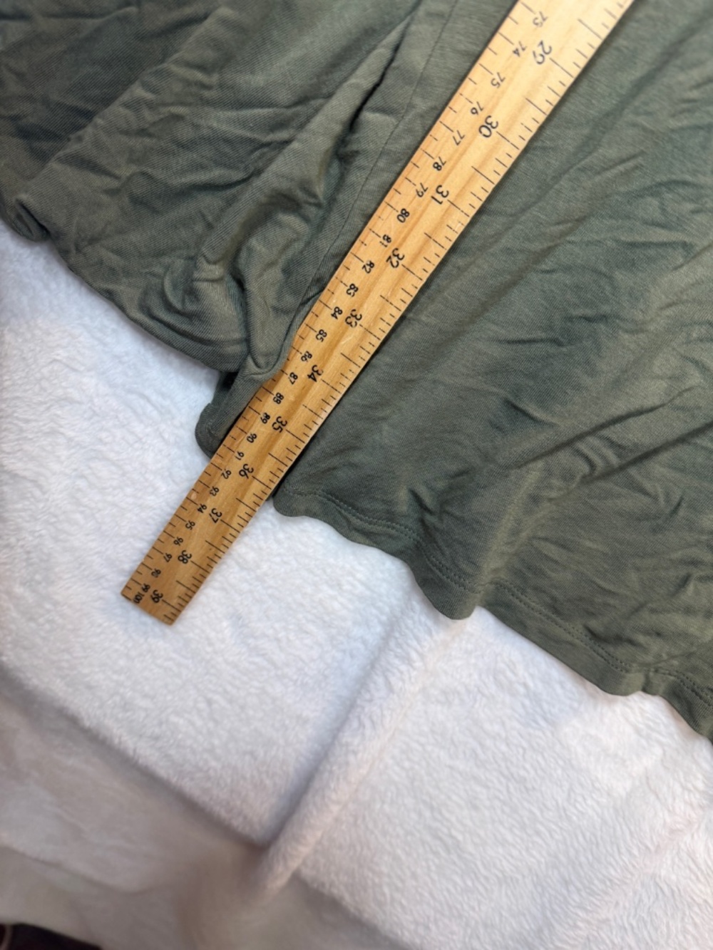 Style & Co Dress Womens Size XL Petit Army Green Lightweight Casual Coastal Crui - Picture 8 of 9